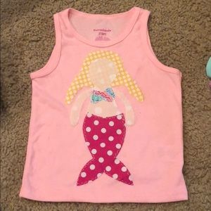 Mermaid Appliqué tank top